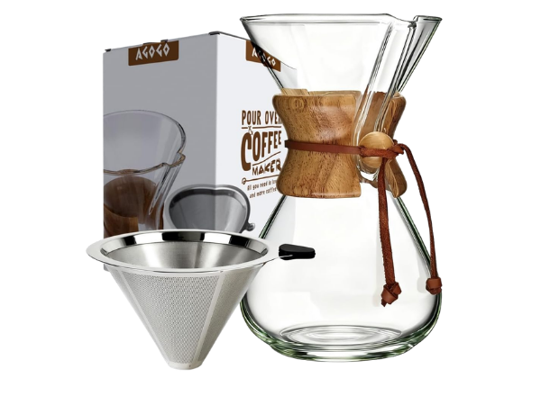 AGOGO Pour Over Coffee Maker Glass
