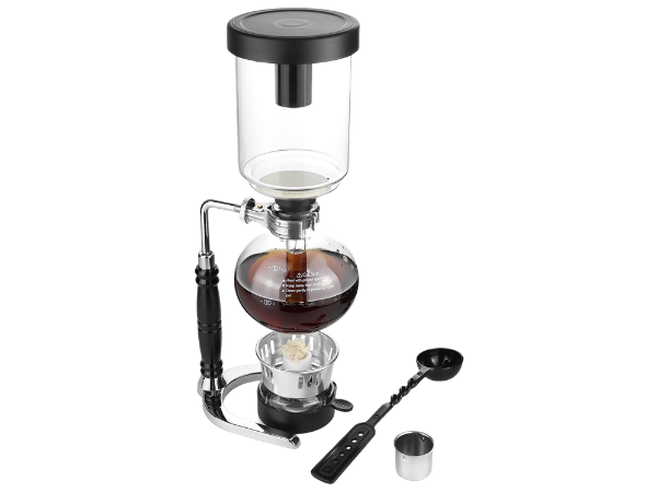 QWORK 5‑Cup Glass Siphon Brewer